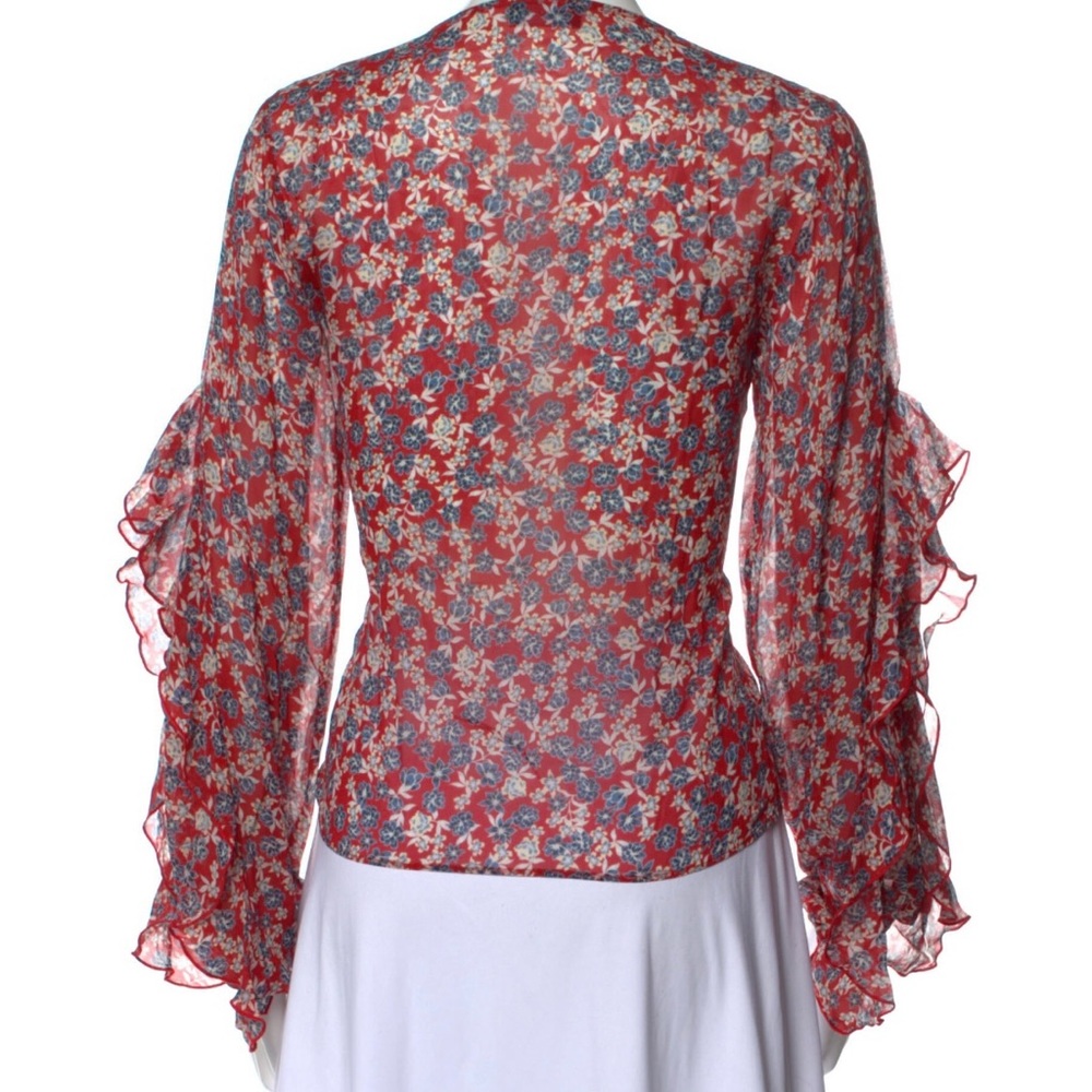 NICHOLAS floral v neck blouse - Picture 7 of 7